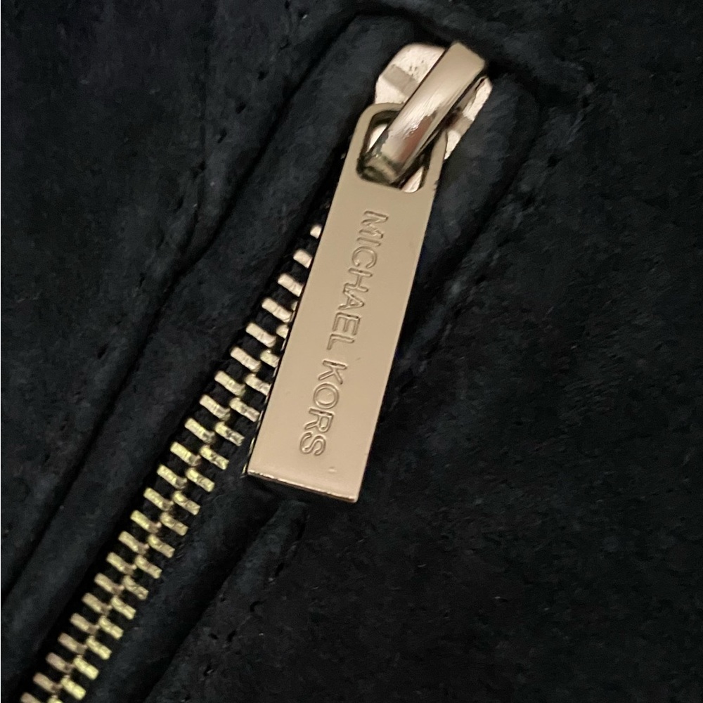 MICHAEL KORS leather Suede Moto Jacket M - Picture 12 of 15